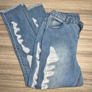 Fashion Nova Ripped Ankle Cut Womens Size 7 Jeans | Fashion Nova Women Jean Sz 7
